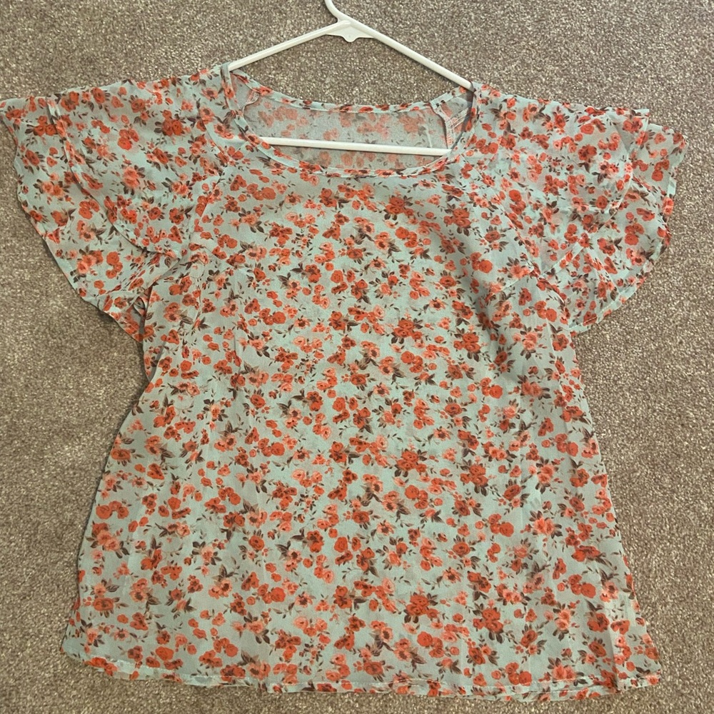 Floral Chiffon Blouse